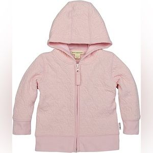 ORGANIC COTTON MATELASSE LIGHTWEIGHT BABY JACKET BLOSSOM - PINK- 12 MOS